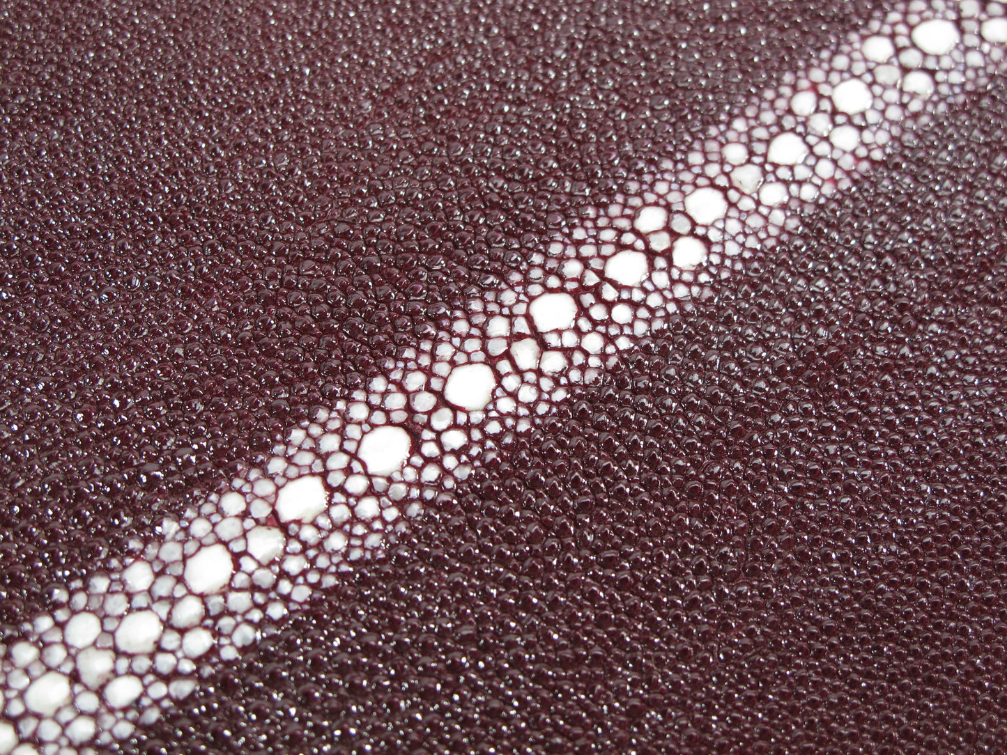 Genuine Stingray Skin Row Diamond Leather Hide Pelt