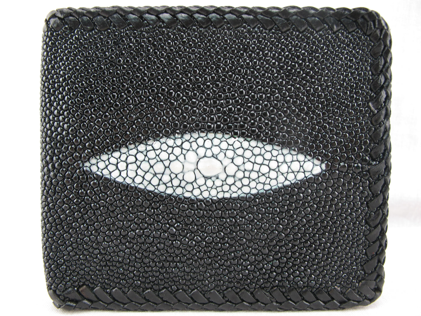 Genuine Stingray Skin Leather Handmade Bifold Men's Wallet
