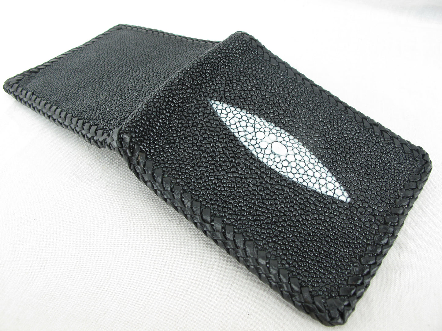 Genuine Stingray Skin Leather Handmade Bifold Men's Wallet
