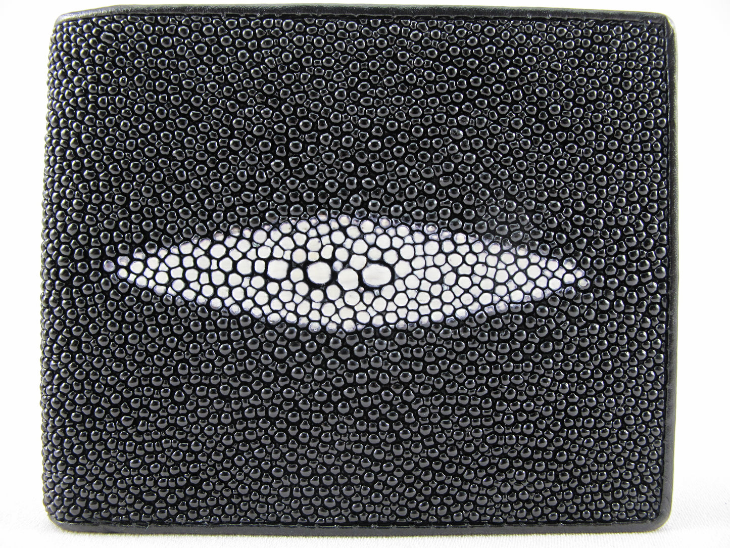 Genuine Stingray Skin Leather Bifold Men's Wallet