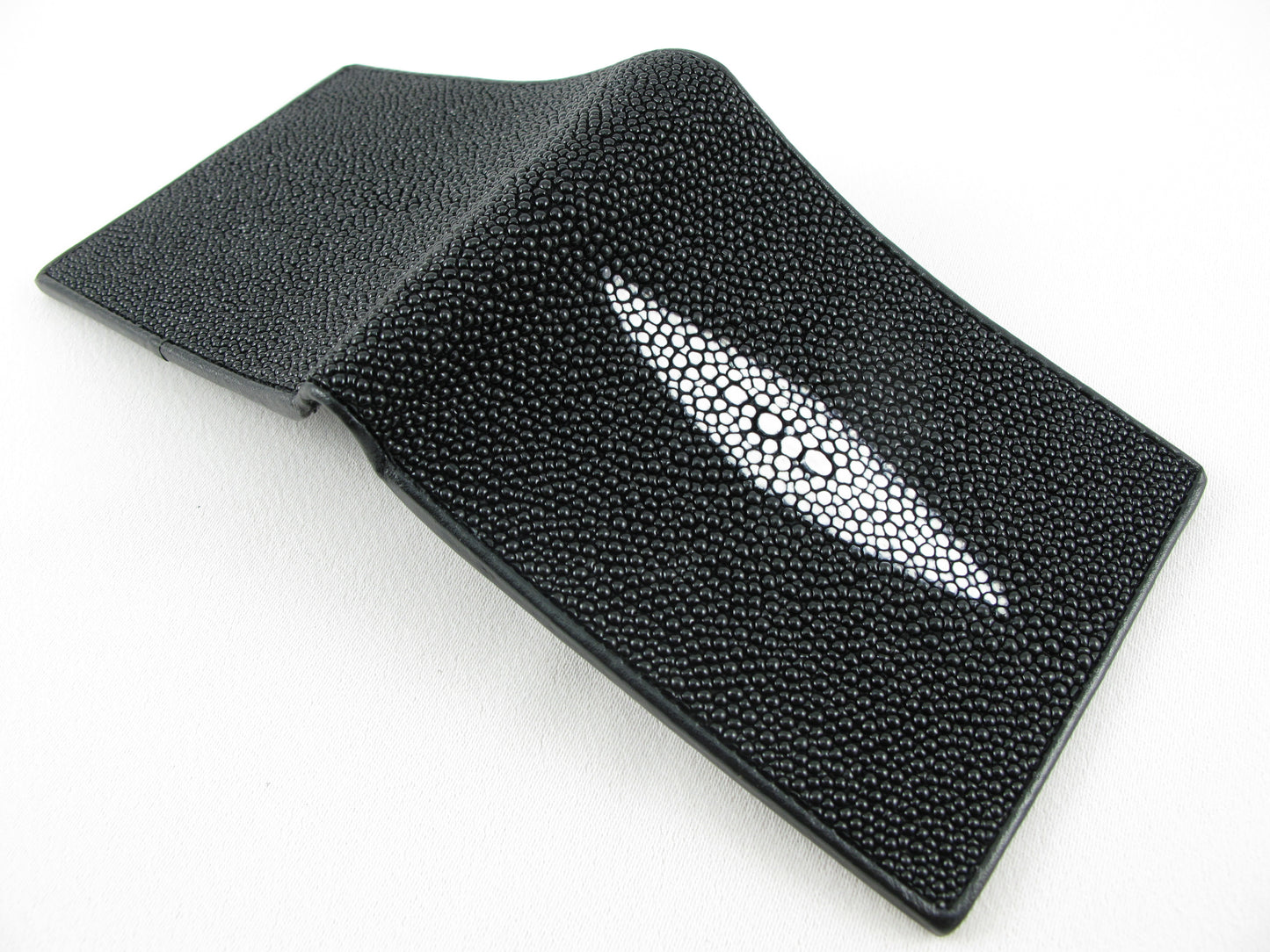 Genuine Stingray Skin Leather Bifold Men's Wallet
