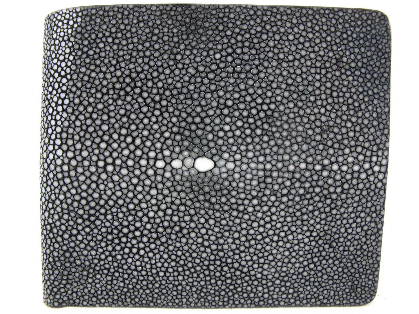 Genuine Polished Stingray Skin Leather Luxury Bifold Wallet