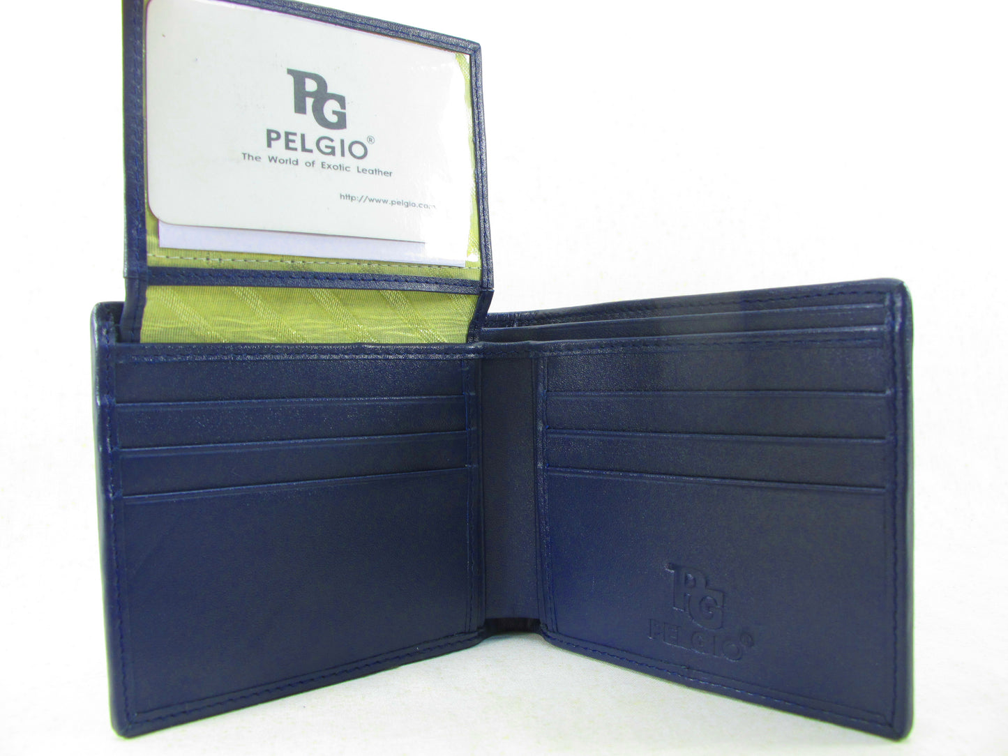 Genuine Stingray Skin Leather Row Diamond Bifold Men's Wallet