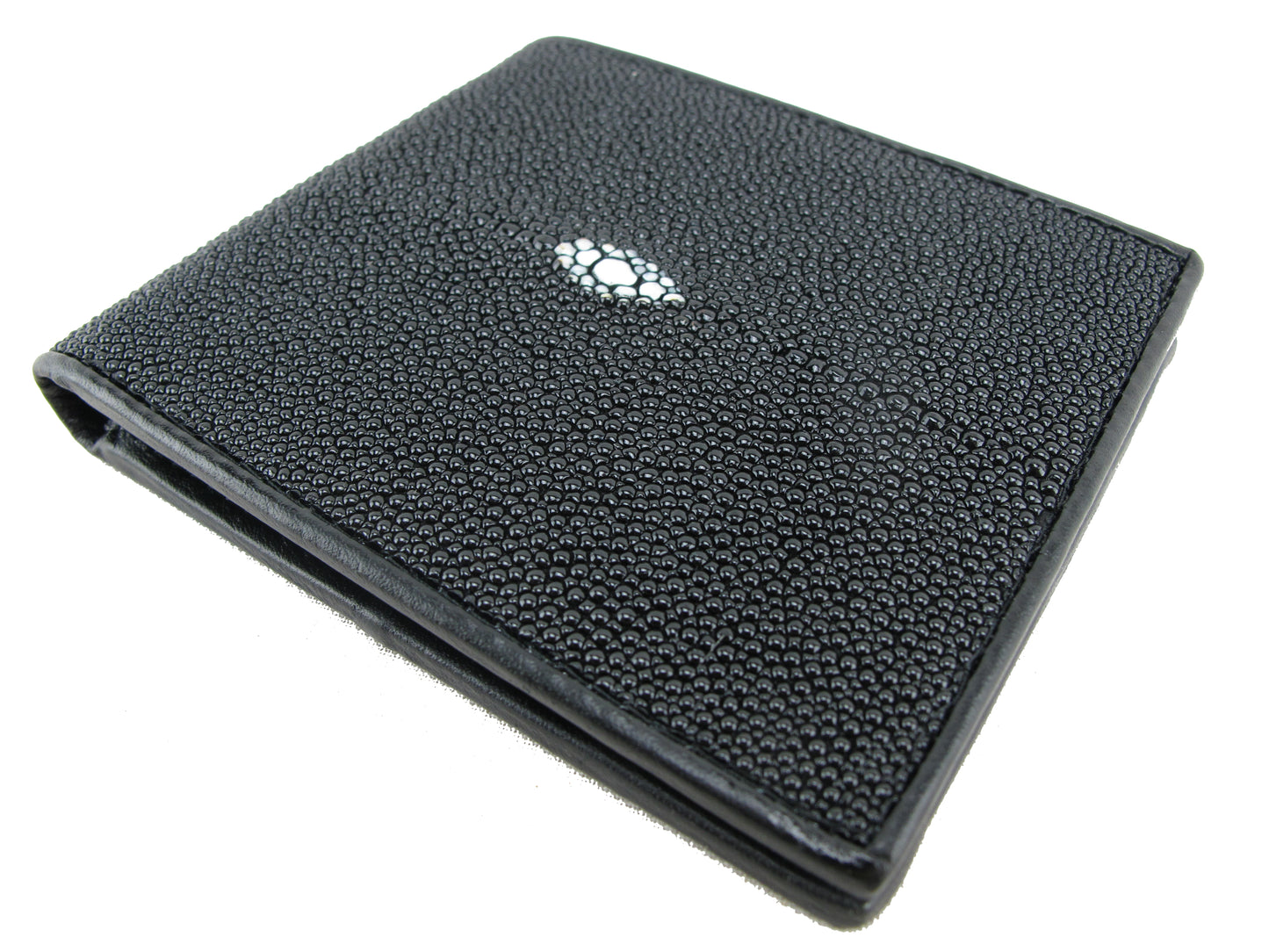 Genuine Stingray Skin Leather Bifold Men's Wallet