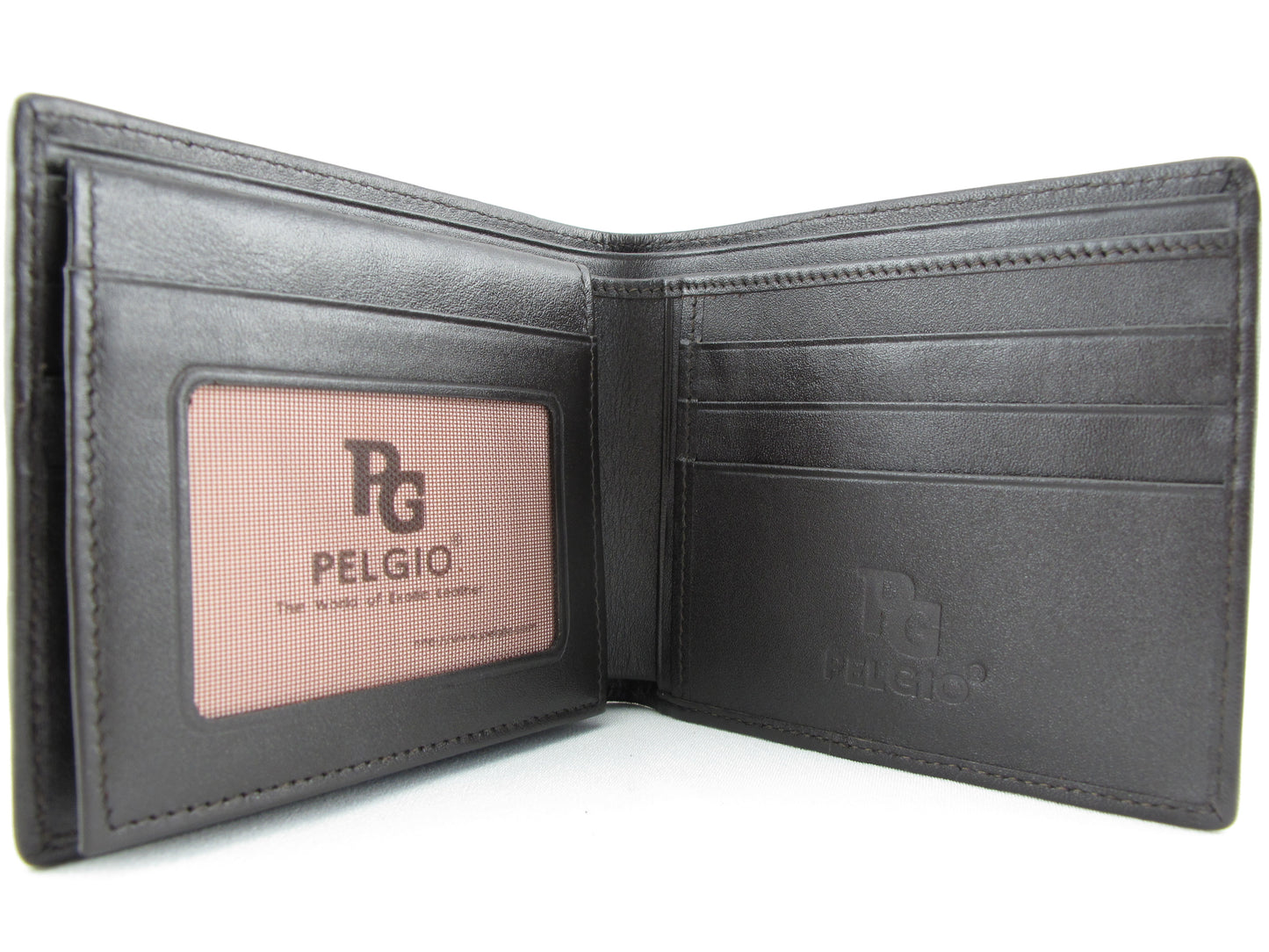 Genuine Polished Stingray Skin Leather Intrecciato Men's Bifold Handmade Wallet