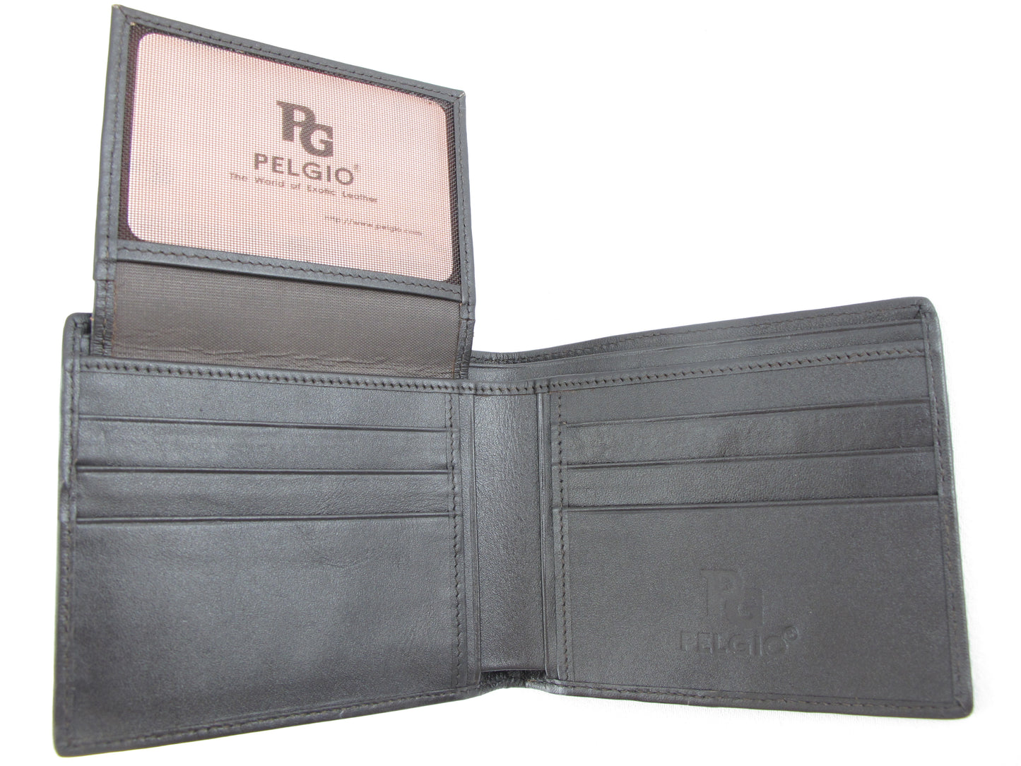 Genuine Polished Stingray Skin Leather Intrecciato Men's Bifold Handmade Wallet