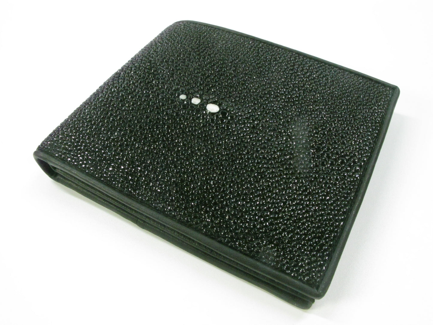 Genuine Stingray Skin Leather Bifold Men's Wallet