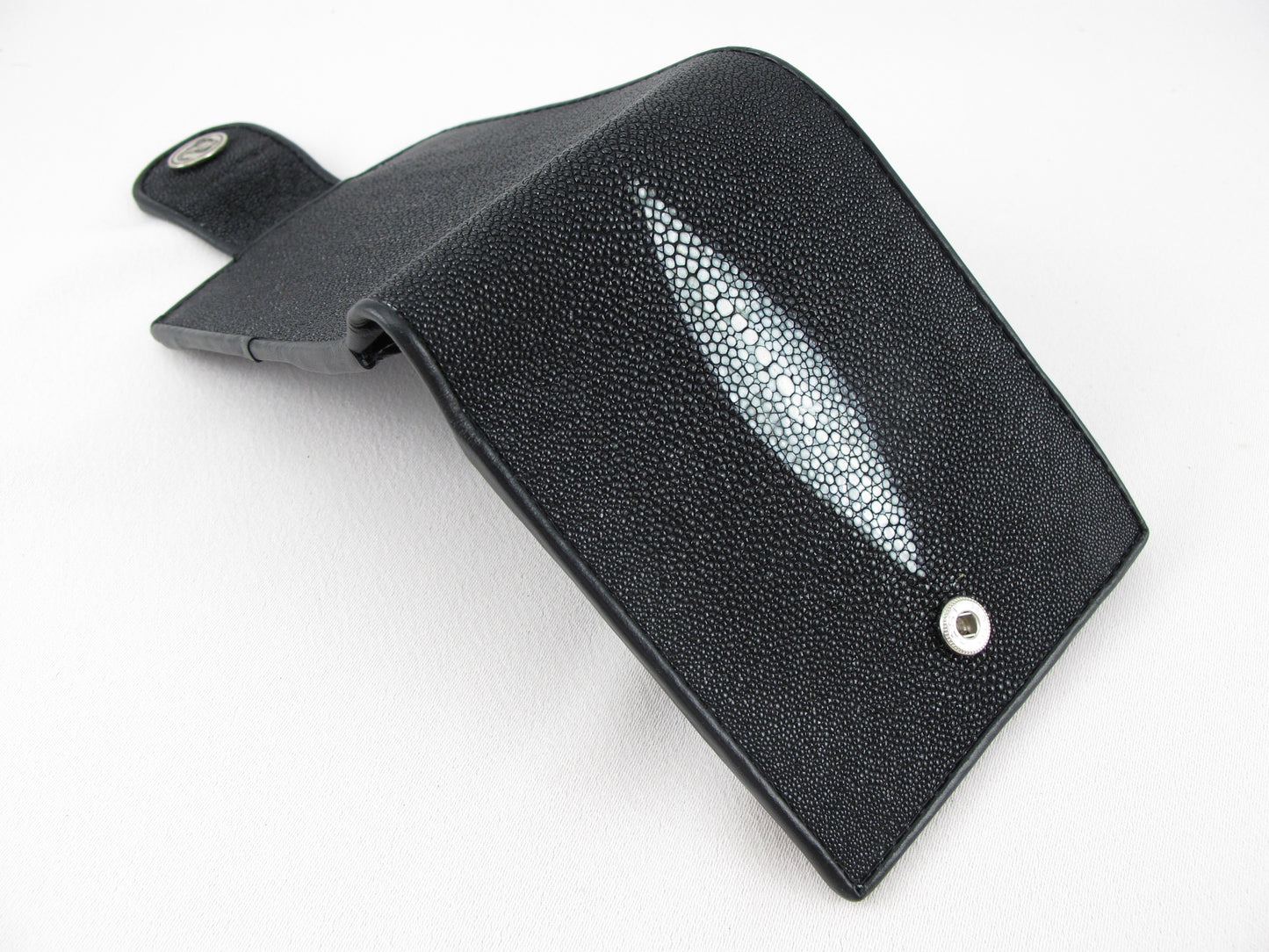 Genuine Stingray Skin Leather Women's Bifold Coins Wallet