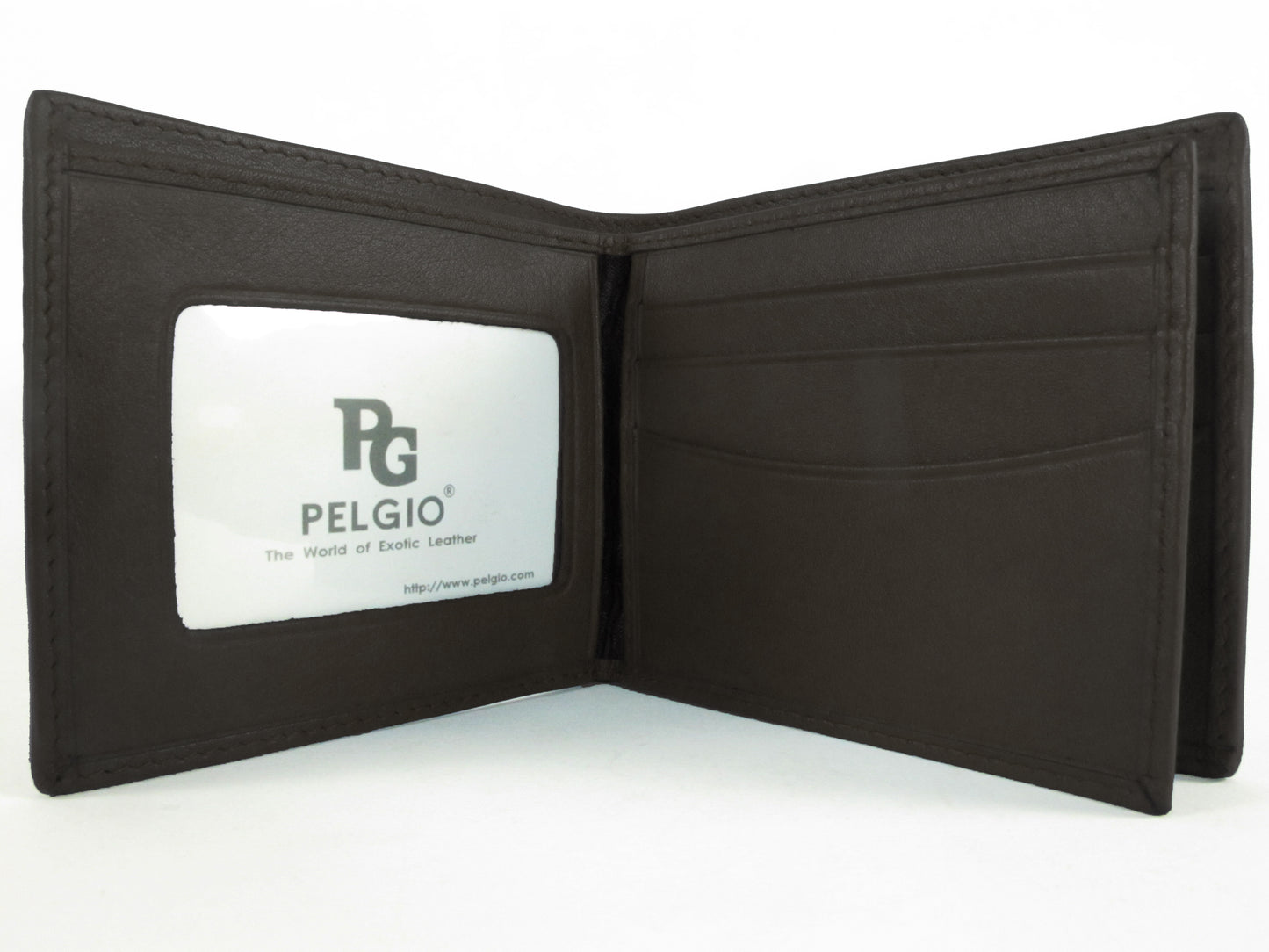 Genuine Polished Stingray Skin Leather Women's Bifold Wallet