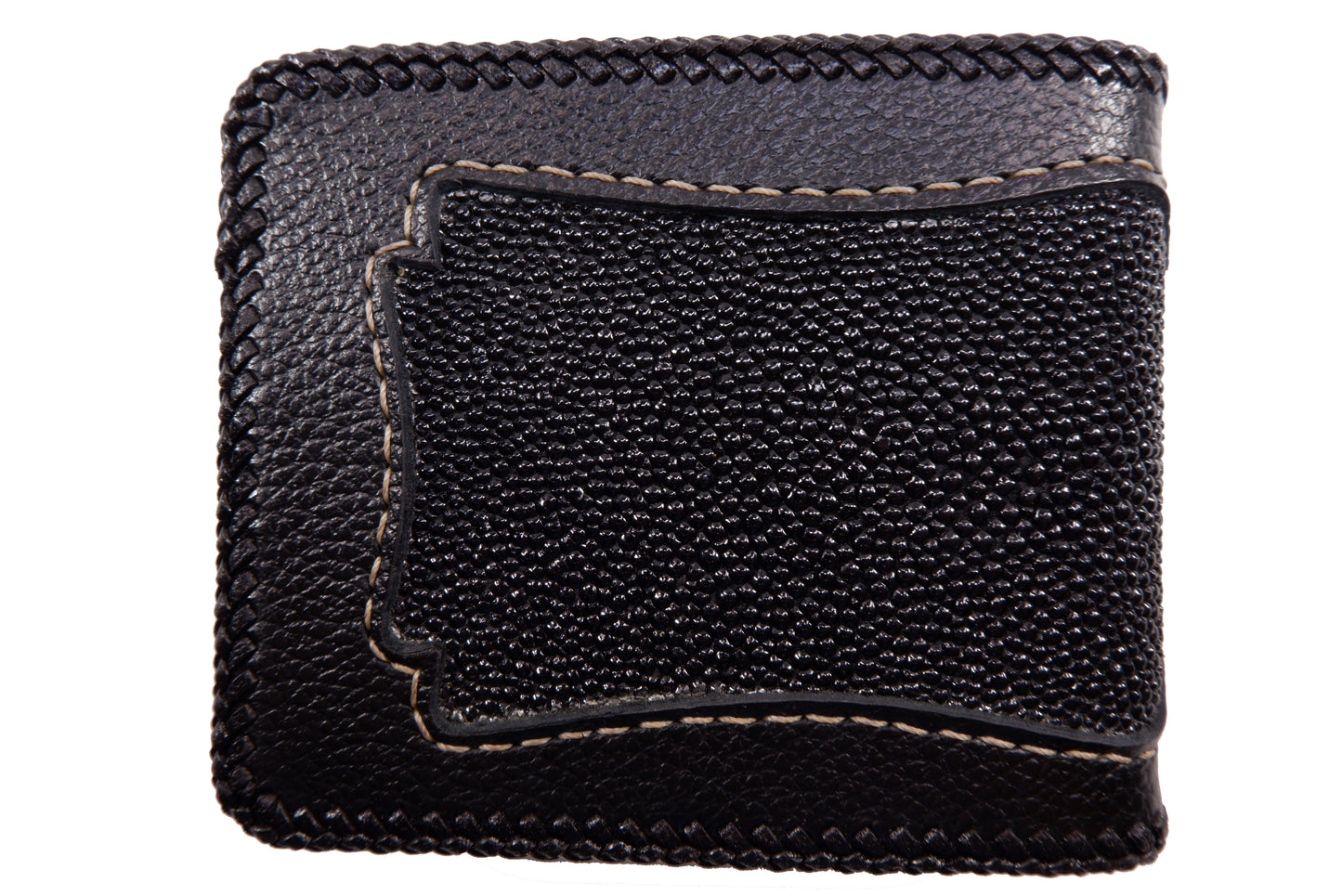Genuine Stingray Skin Leather Vintage Handmade Bifold Men's Wallet
