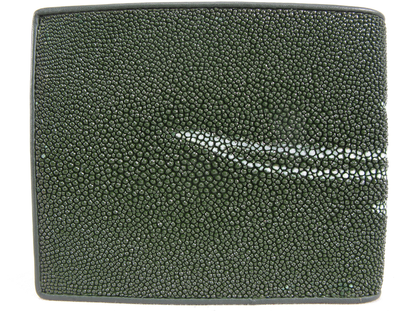 Genuine Stingray Skin Leather Bifold Wallet with Stingray Painted