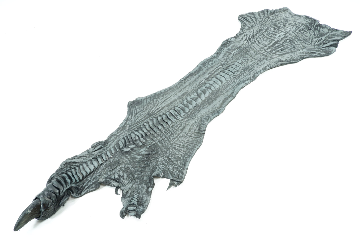 Genuine Ostrich Leg Skin with Claw Leather Hide Pelt