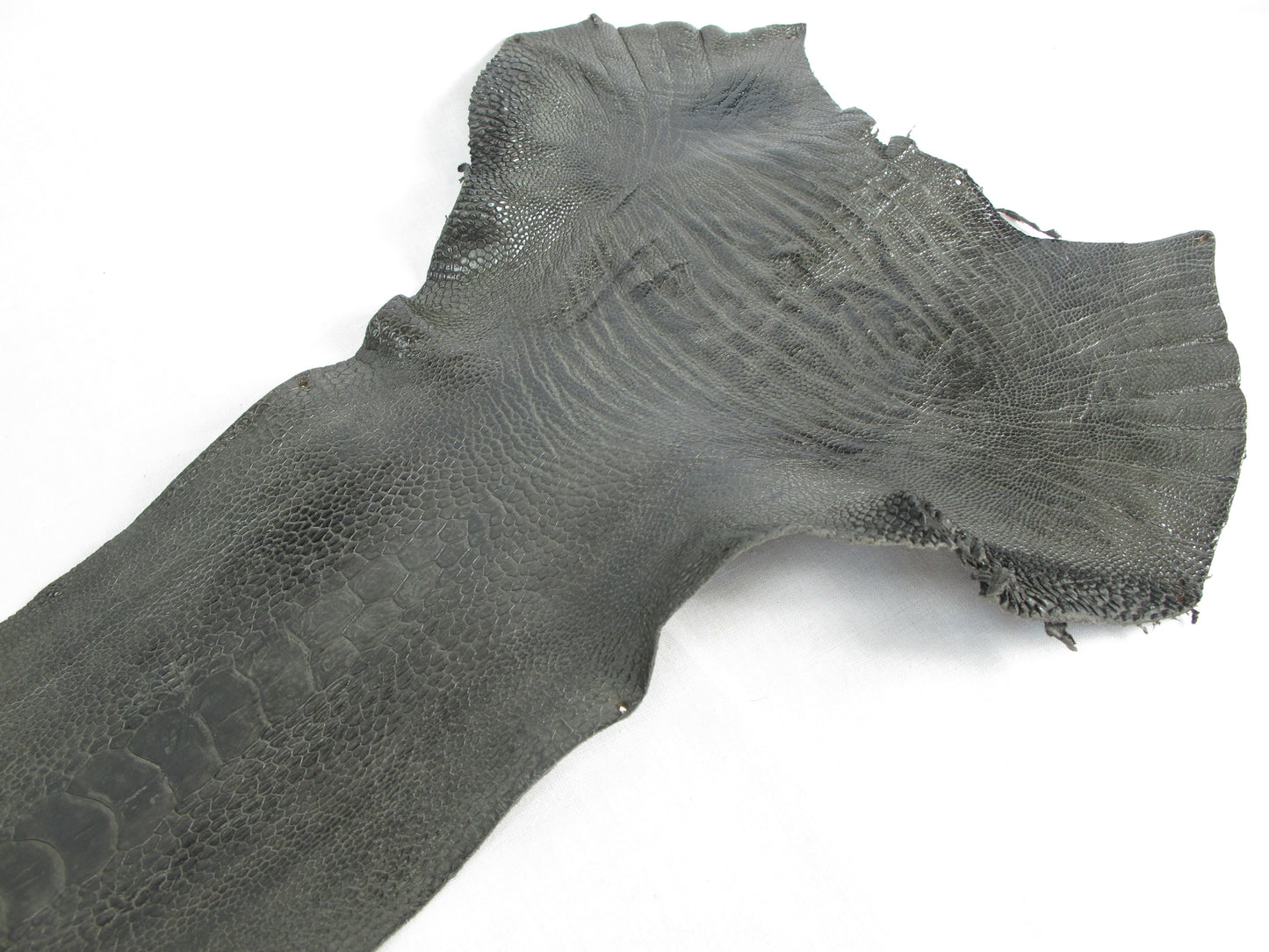 Genuine Ostrich Leg Skin with Claw Leather Hide Pelt