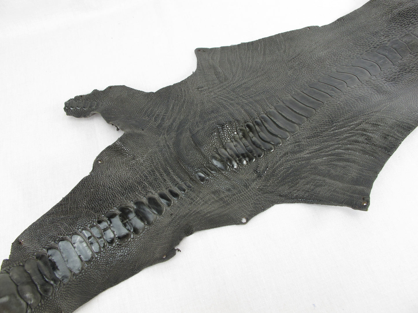 Genuine Ostrich Leg Skin with Claw Leather Hide Pelt