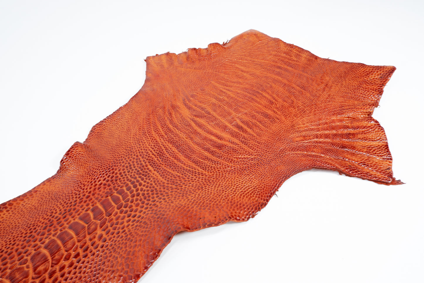 Genuine Ostrich Leg Skin with Claw Leather Hide Pelt