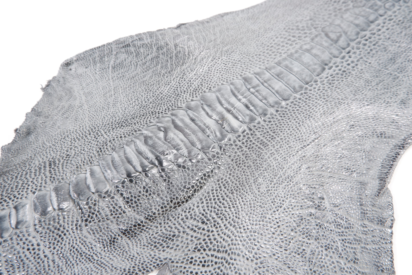 Genuine Ostrich Leg Skin with Claw Leather Hide Pelt