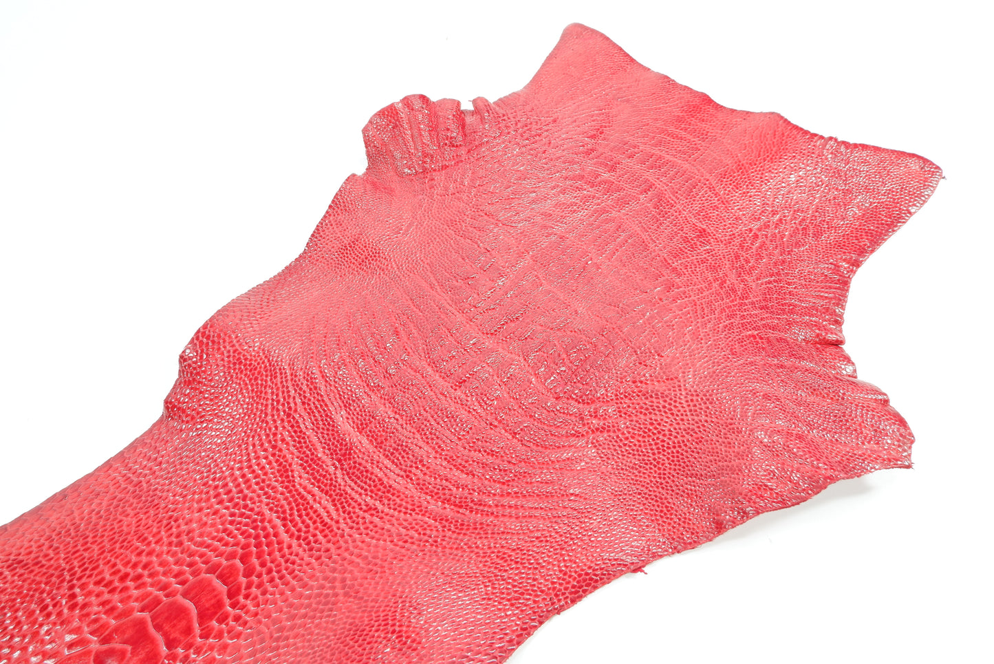 Genuine Ostrich Leg Skin with Claw Leather Hide Pelt