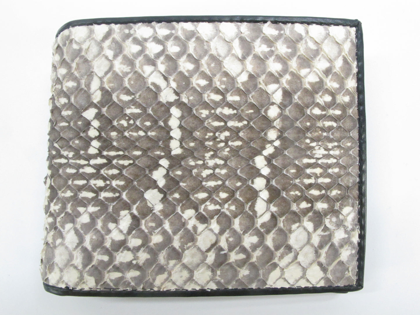 Genuine Tiger Snake Skin Leather Bifold Wallet