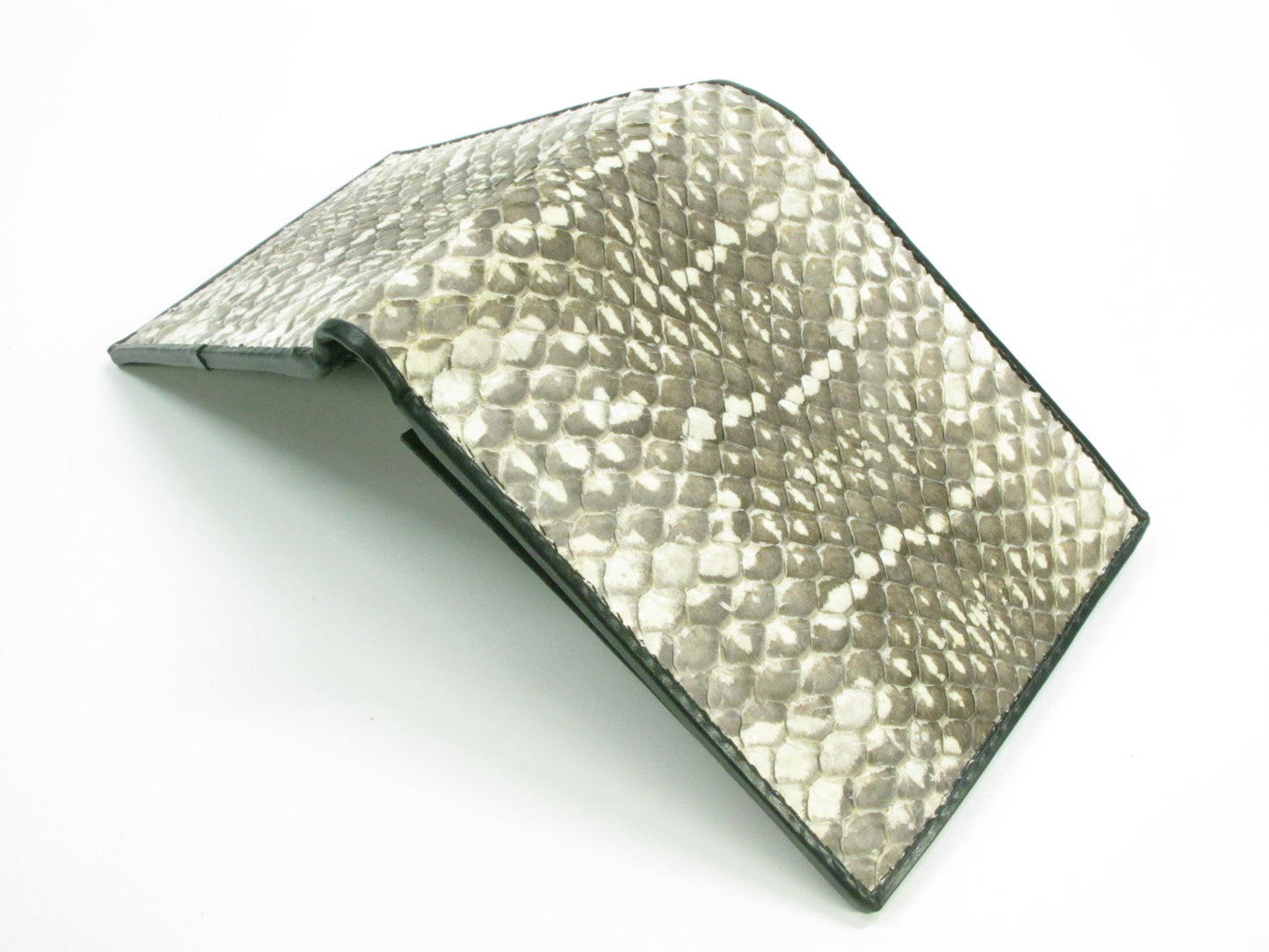 Genuine Tiger Snake Skin Leather Bifold Wallet