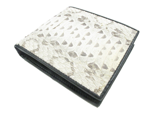 Genuine Viper Snake Belly Skin Leather Bifold Wallet