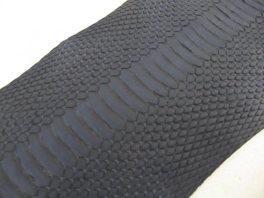 Genuine Masked Water Snake Belly Skin Leather Hide Pelt Blue