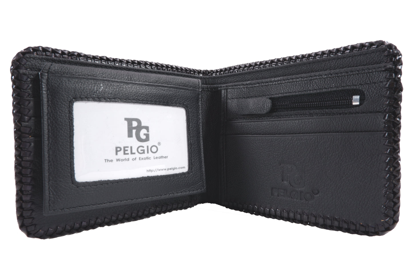 Genuine Masked Water Snake Skin Leather Handmade Bifold Wallet