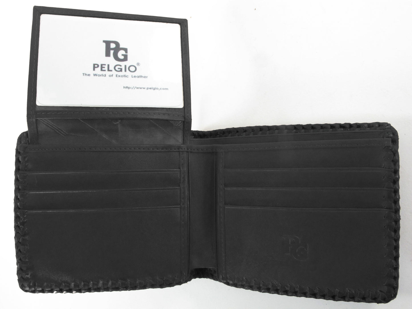 Genuine Crocodile Tail Skin Leather Handmade Bifold Wallet