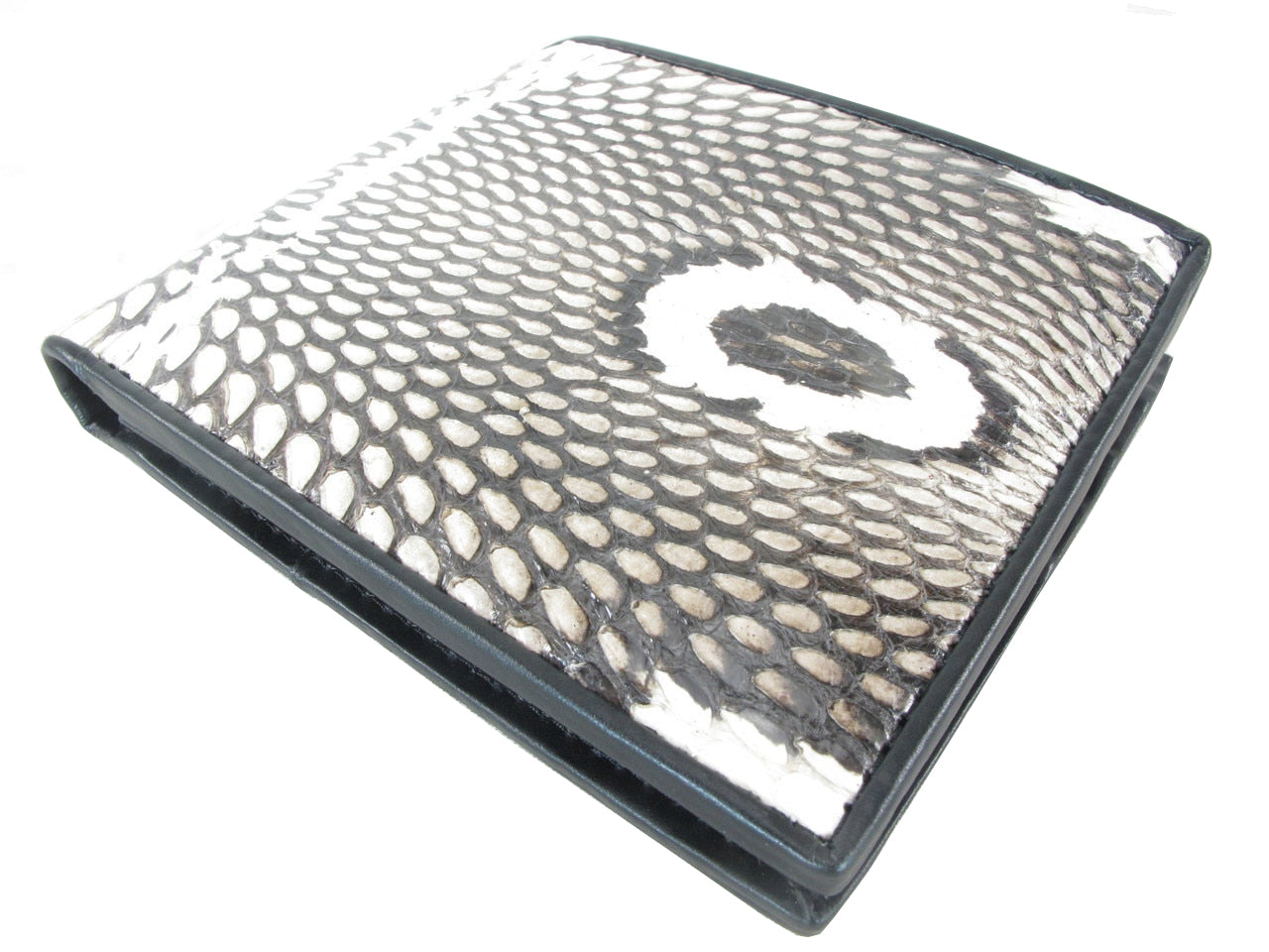Genuine Cobra Hood Snake Skin Leather Bifold Wallet