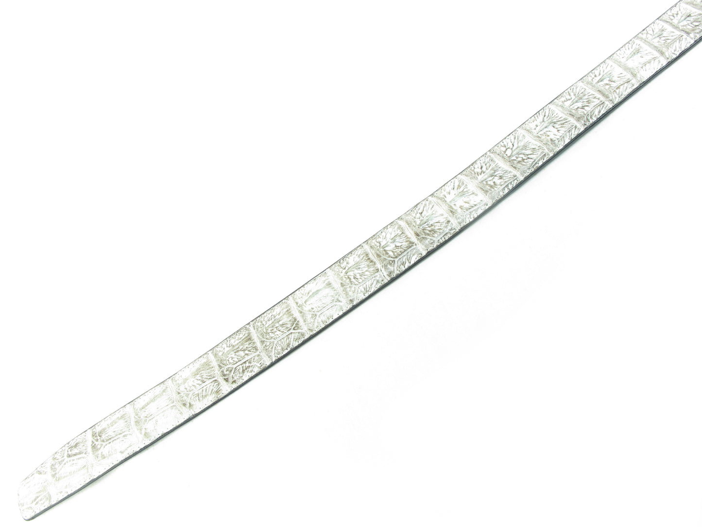 Genuine Crocodile Single Hornback Skin Leather Auto Locking Men's Belt