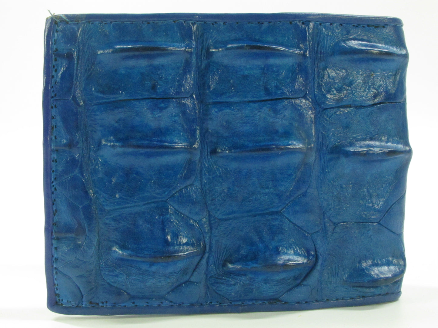 Genuine Crocodile Backbone Skin Leather Men's Bifold Wallet