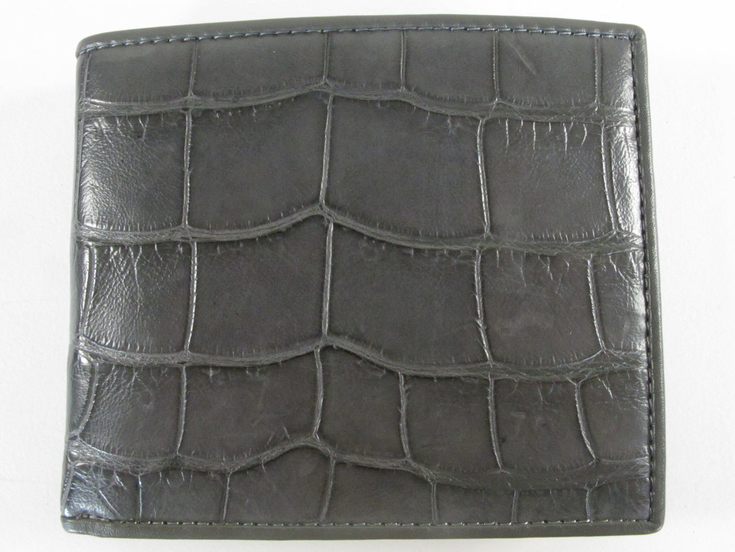 Genuine Crocodile Belly Skin Leather Luxury Bifold Wallet
