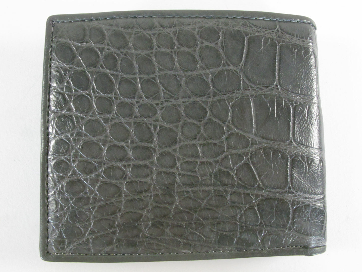 Genuine Crocodile Belly Skin Leather Luxury Bifold Wallet