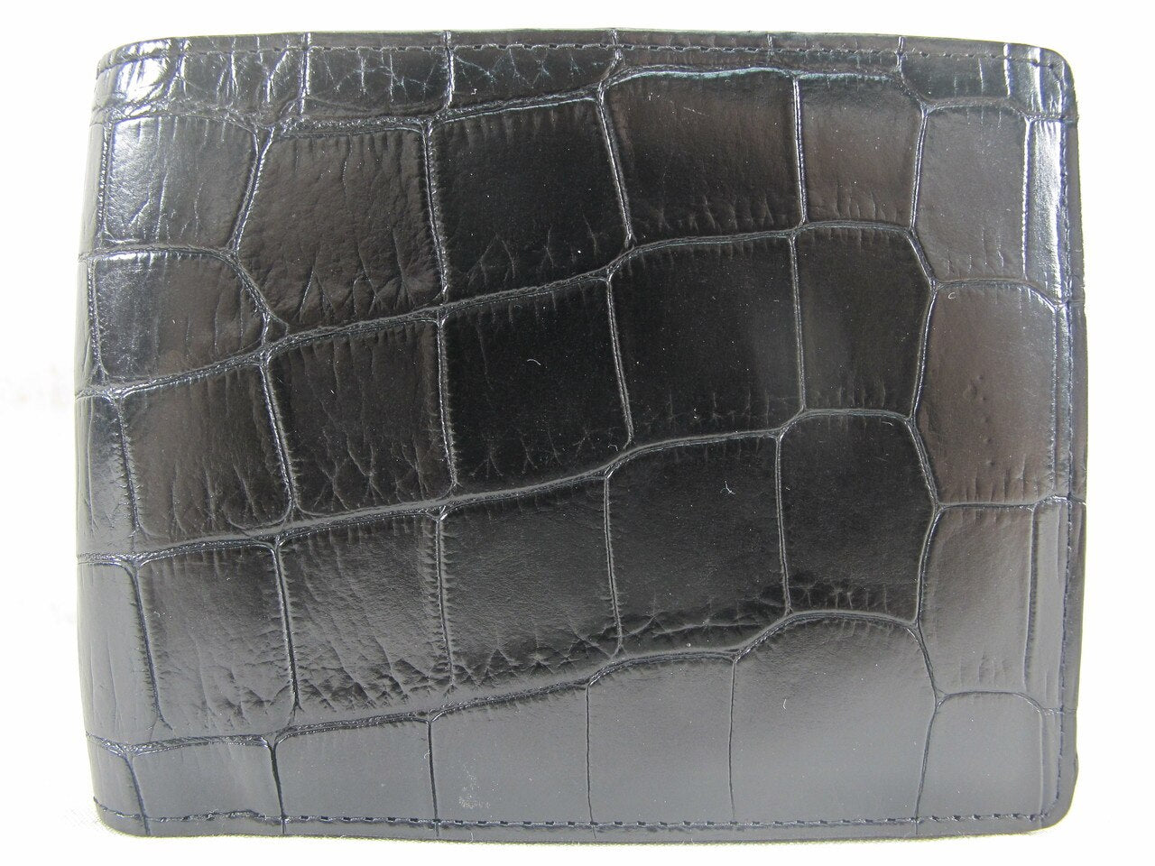 Genuine Crocodile Belly Skin Leather Luxury Bifold Wallet