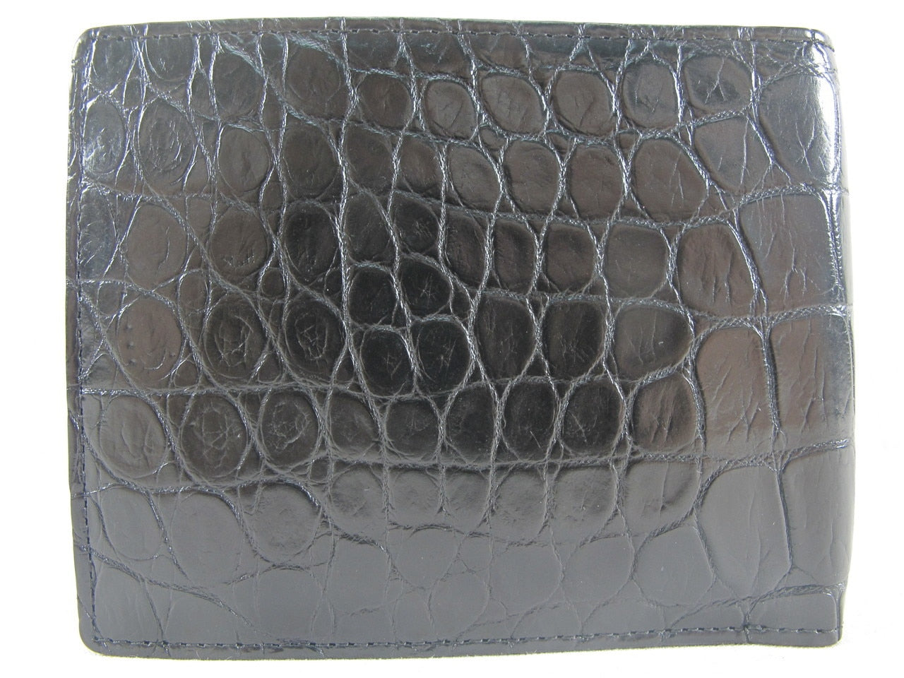 Genuine Crocodile Belly Skin Leather Luxury Bifold Wallet