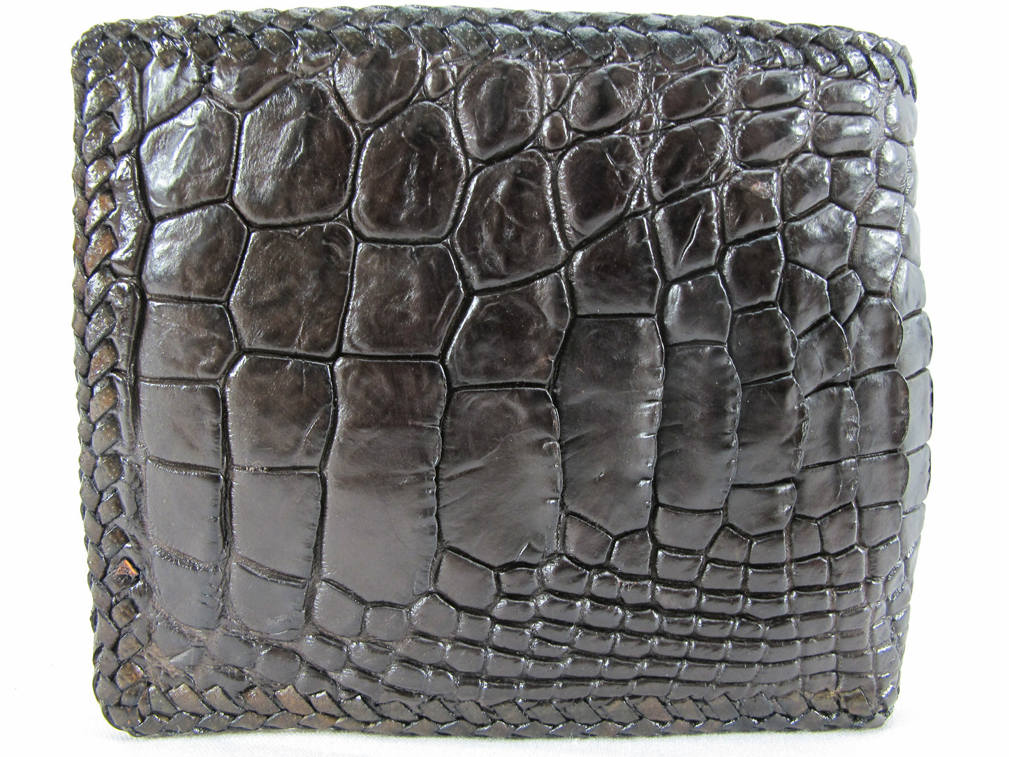 Genuine Crocodile Foot Claw Skin Leather Handmade Bifold Wallet