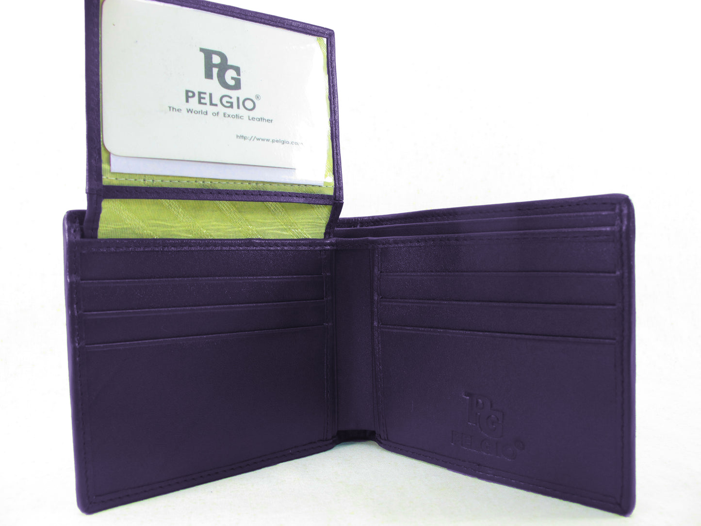 Genuine Crocodile Backbone Skin Leather Men's Bifold Wallet