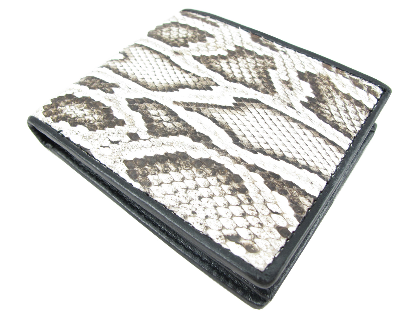 Genuine Burmese Python Snake Skin Leather Soft Bifold Wallet