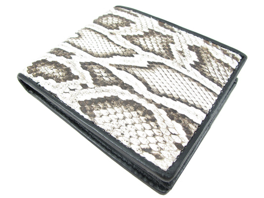 Genuine Burmese Python Snake Skin Leather Soft Bifold Wallet