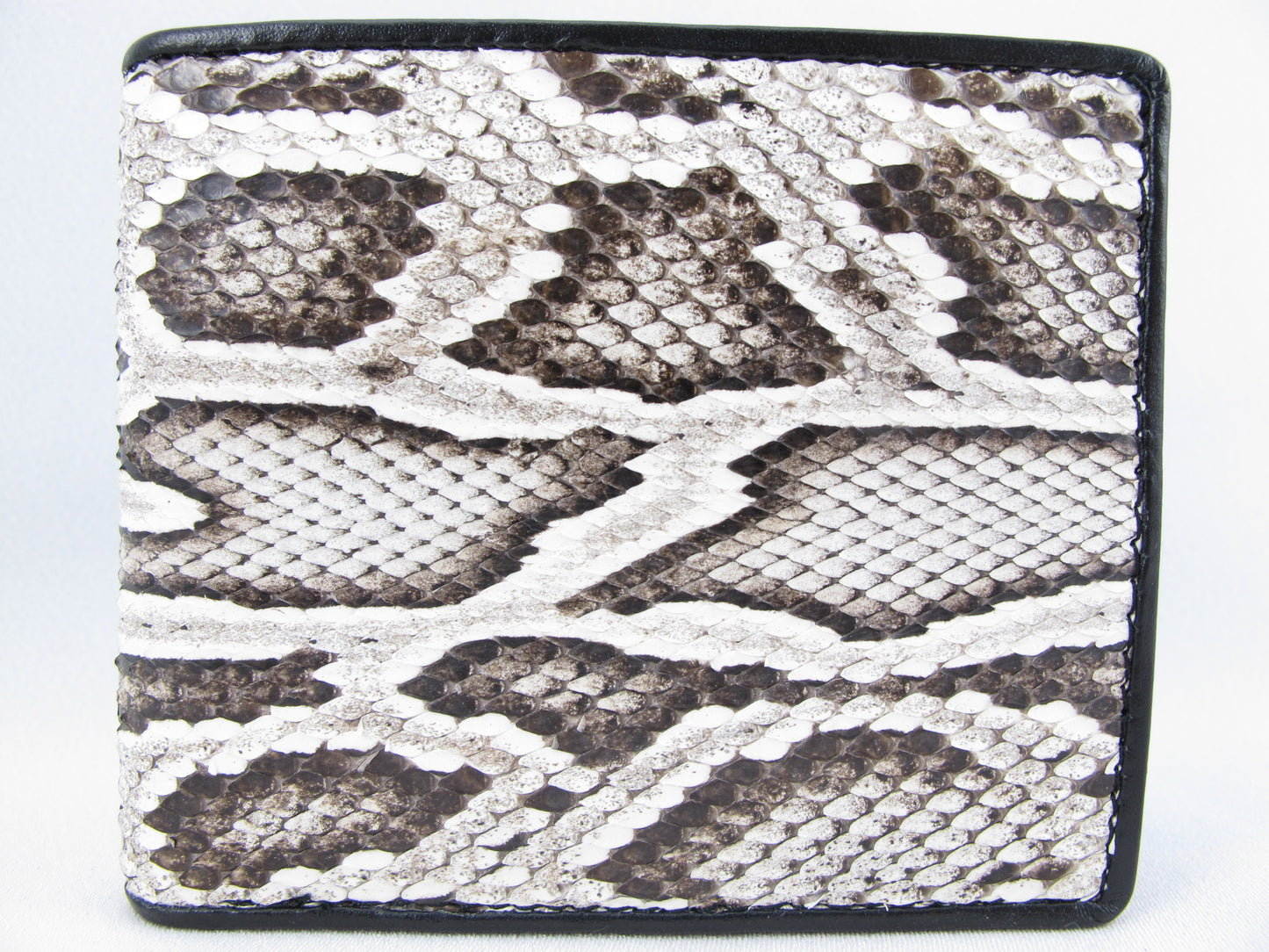 Genuine Burmese Python Snake Skin Leather Soft Bifold Wallet
