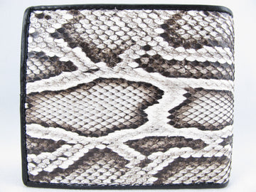 Pelgio Genuine Python Snake Skin Leather Bifold Handmade Wallet (Burmese  Python)
