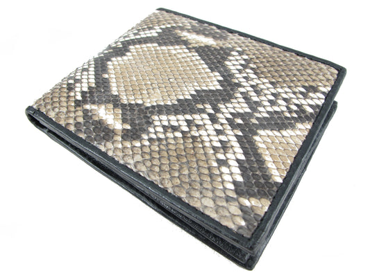 Genuine Reticulated Python Snake Skin Soft Bifold Wallet