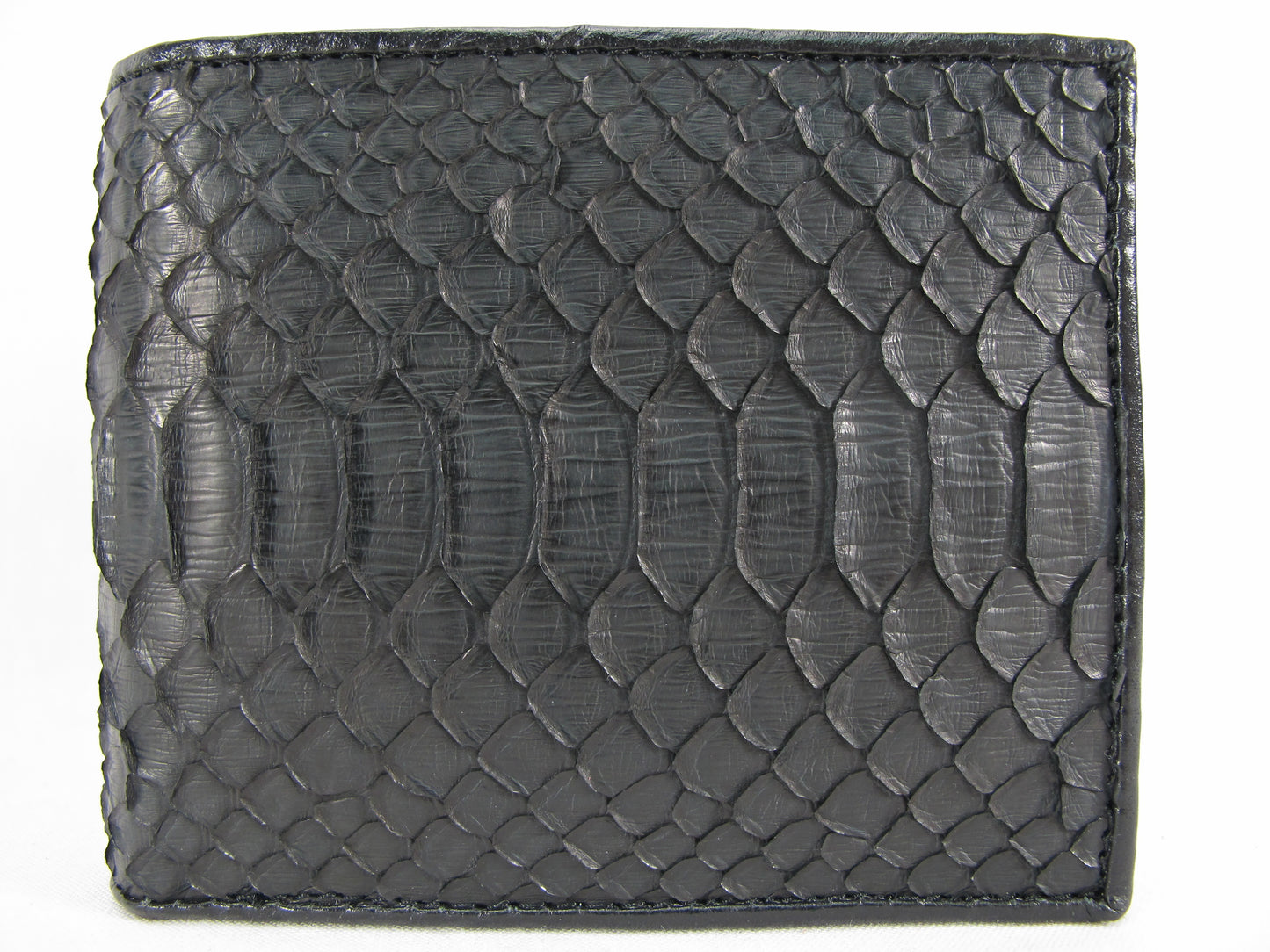 Genuine Python Belly Snake Skin Leather Soft Bifold Wallet