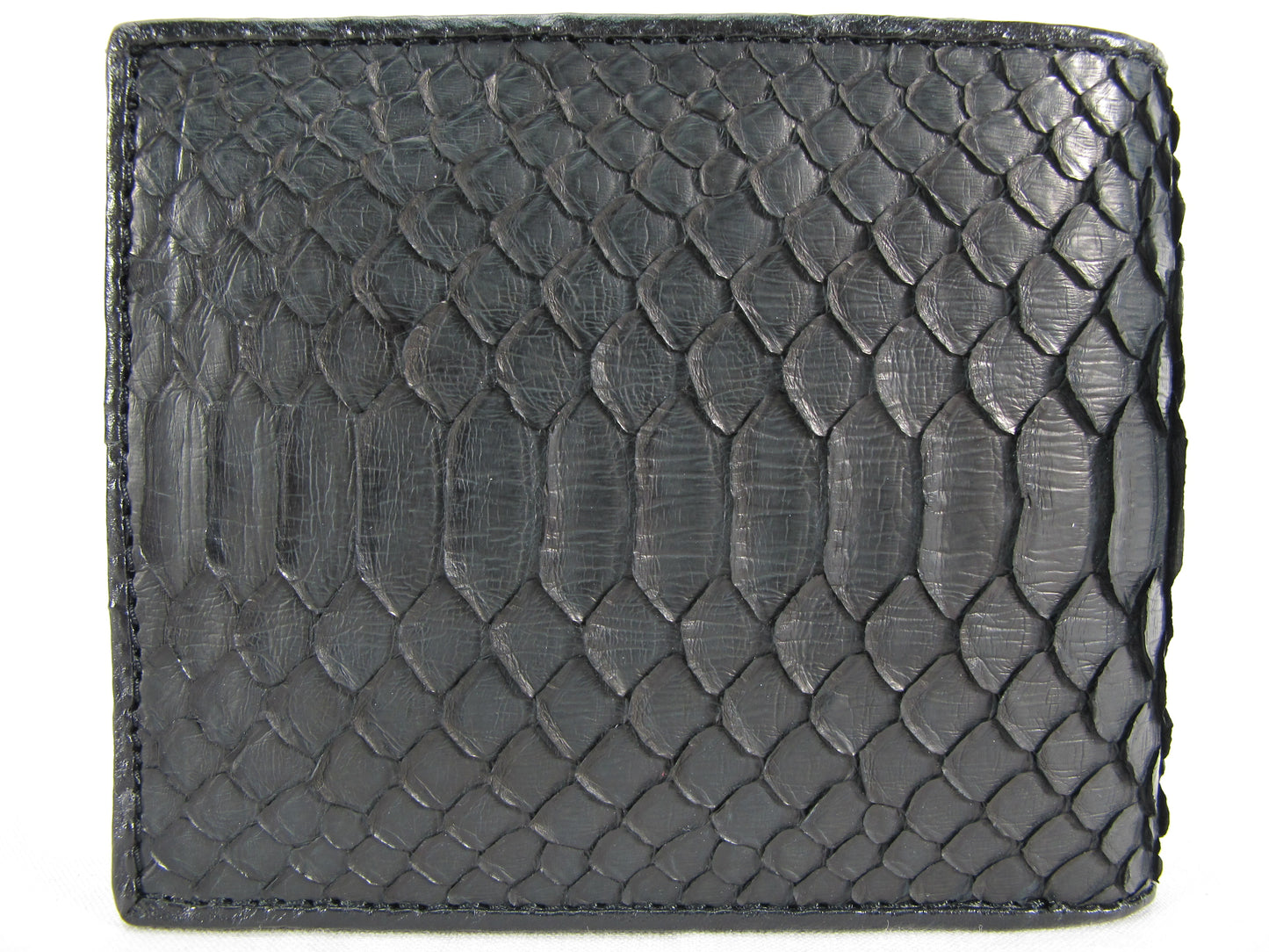 Genuine Python Belly Snake Skin Leather Soft Bifold Wallet