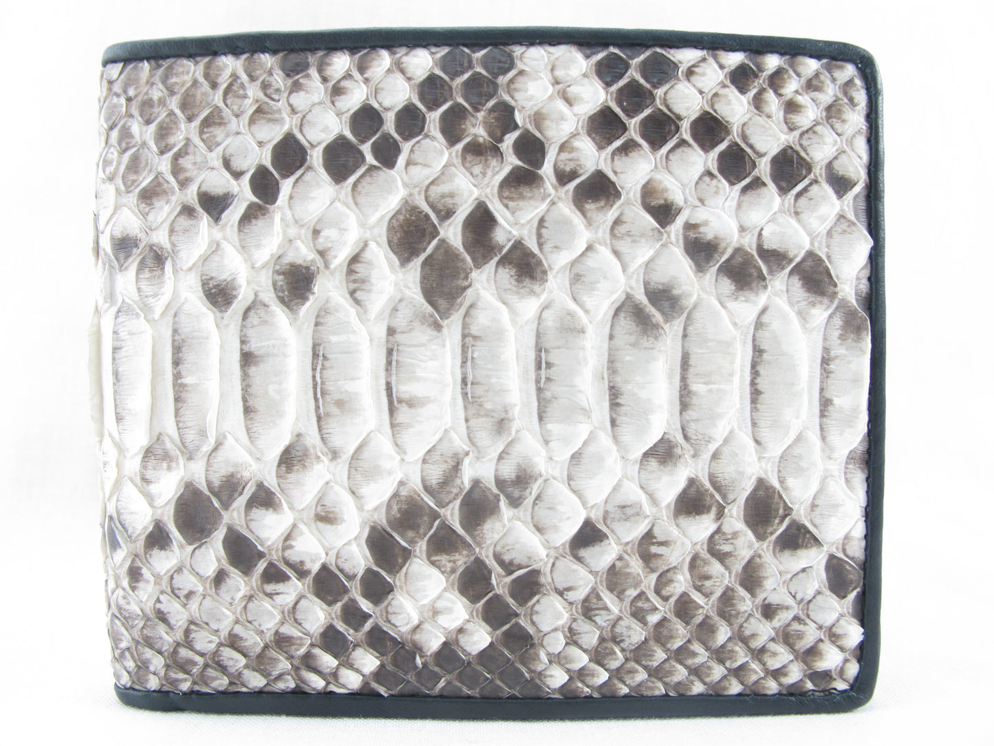 Genuine Python Belly Snake Skin Leather Soft Bifold Wallet