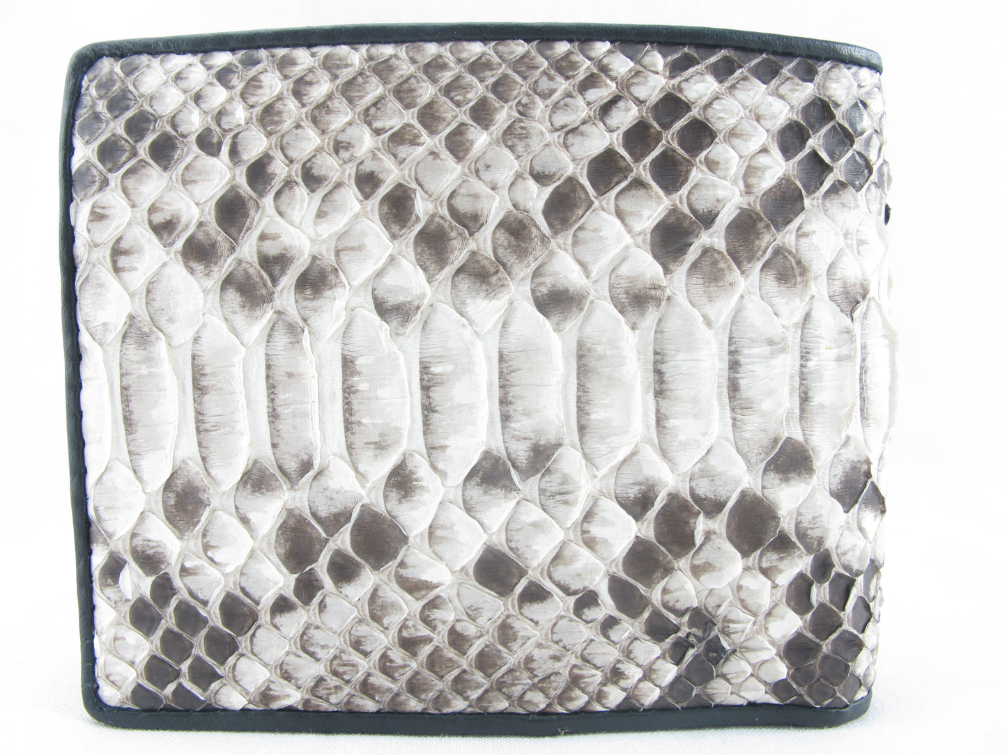 Genuine Python Belly Snake Skin Leather Soft Bifold Wallet