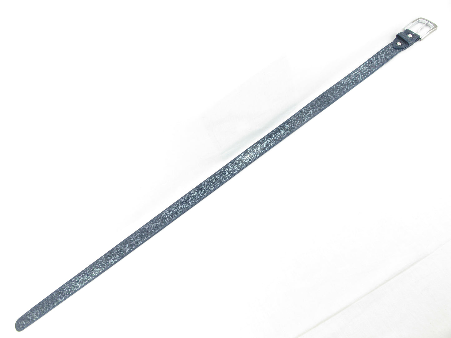 Genuine Polished Stingray Skin Leather Casual Men's Belt