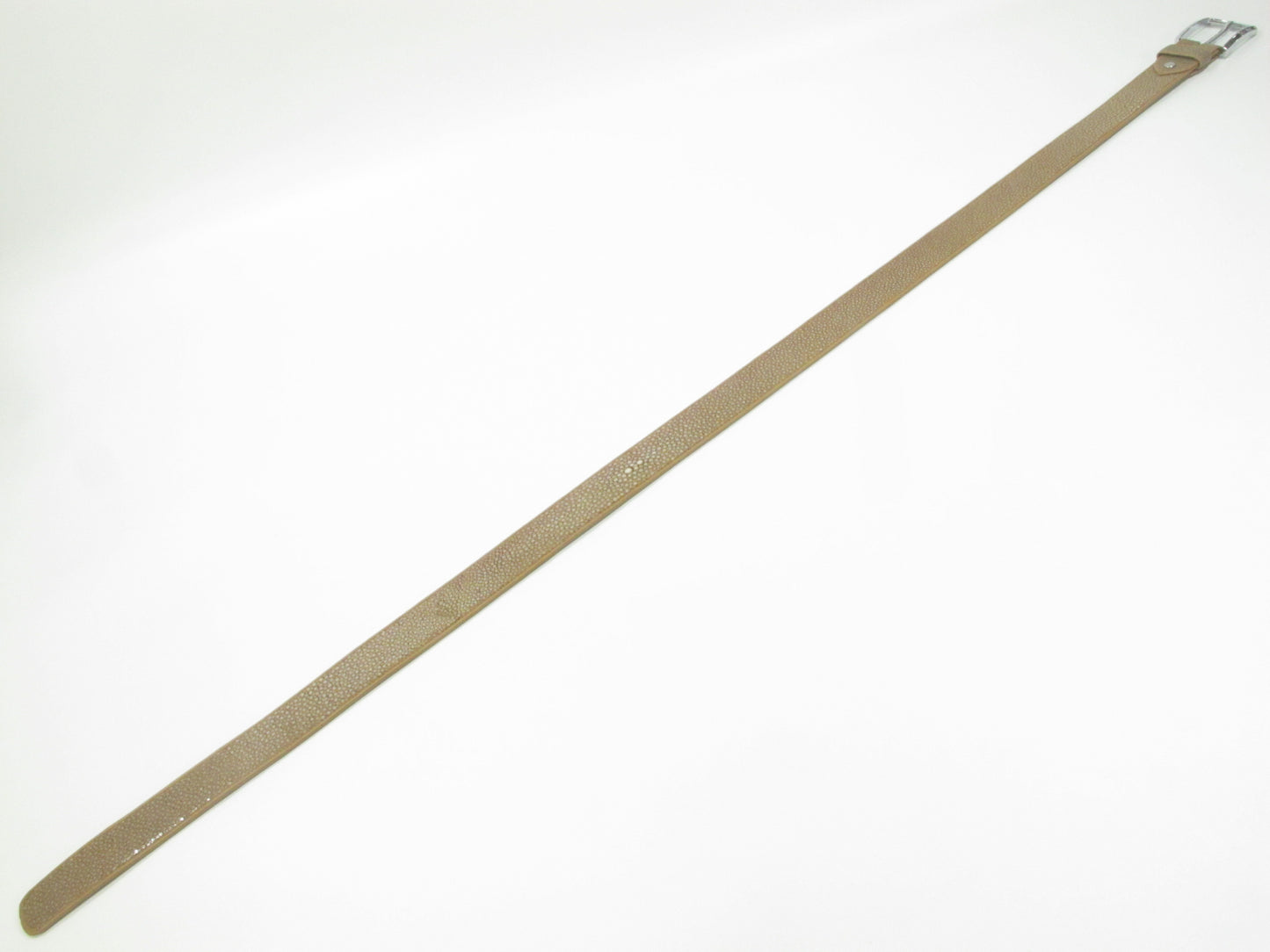 Genuine Polished Stingray Skin Leather Casual Men's Belt