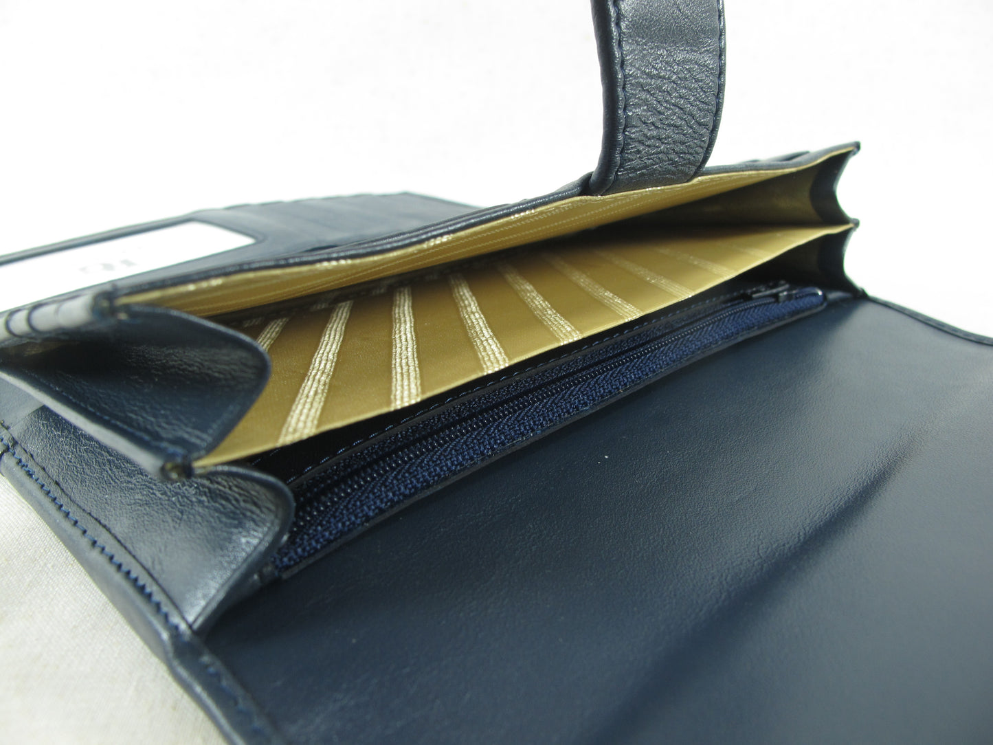 Genuine Stingray Skin Leather Women's Trifold Clutch Wallet Purse