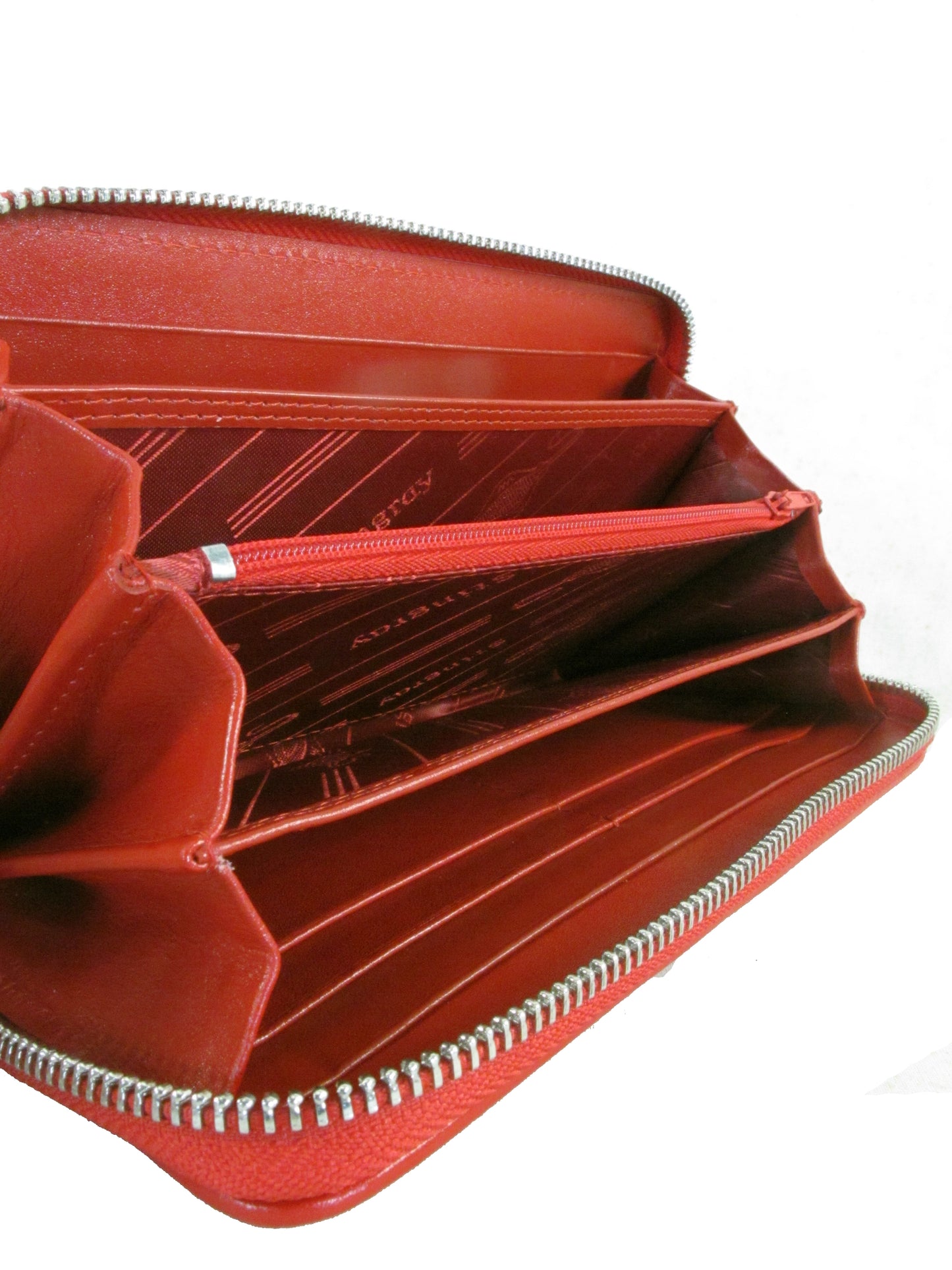 Genuine Stingray Skin Leather Zip Around Clutch Wallet Purse