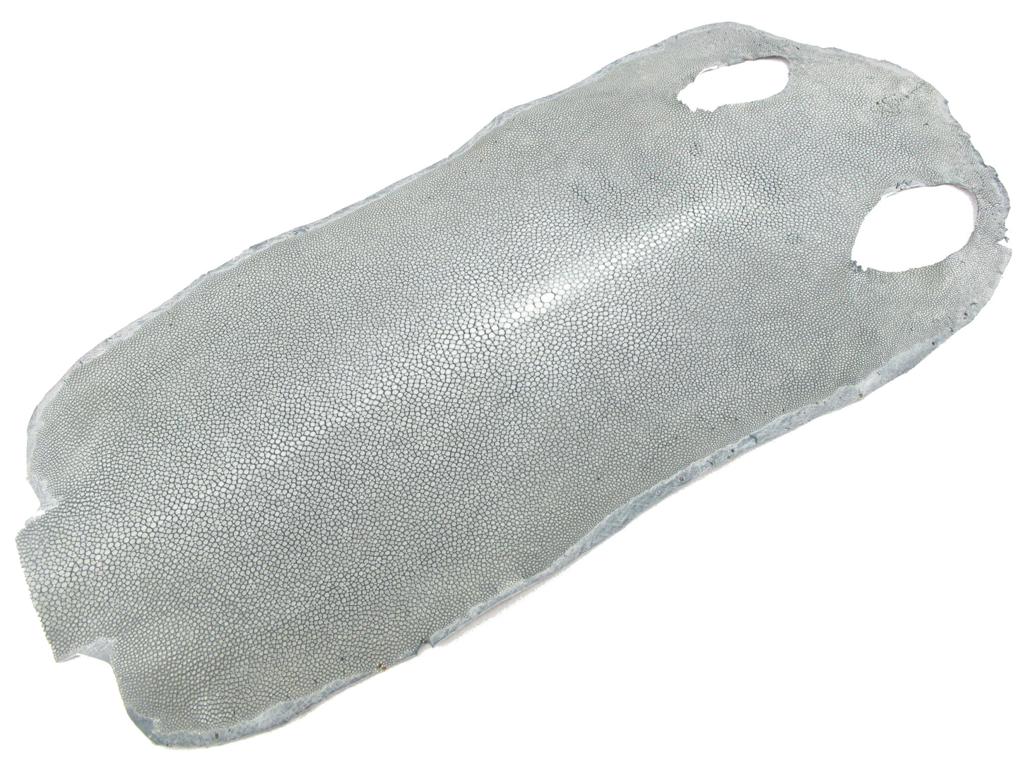 Genuine Polished Stingray Skin Leather Long Shape Hide Pelt